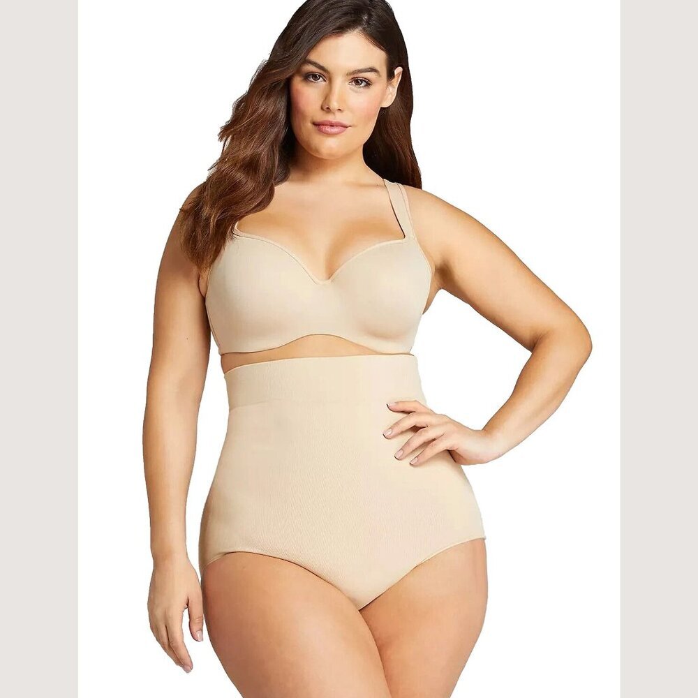 Cacique 18/20 Nude Ultra High Waist Slimming Shapewear Brief Control